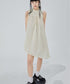 Dot Jacquard Asymmetric Dress